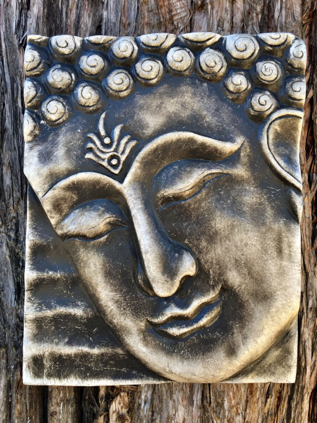 Katnip Island Buddha Wall Plaque